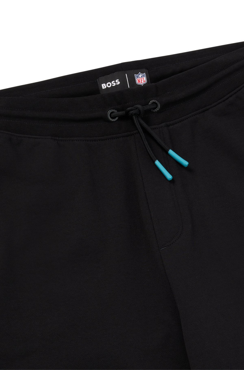 BOSS X NFL COTTON-TERRY SHORTS WITH COLLABORATIVE BRANDING 6
