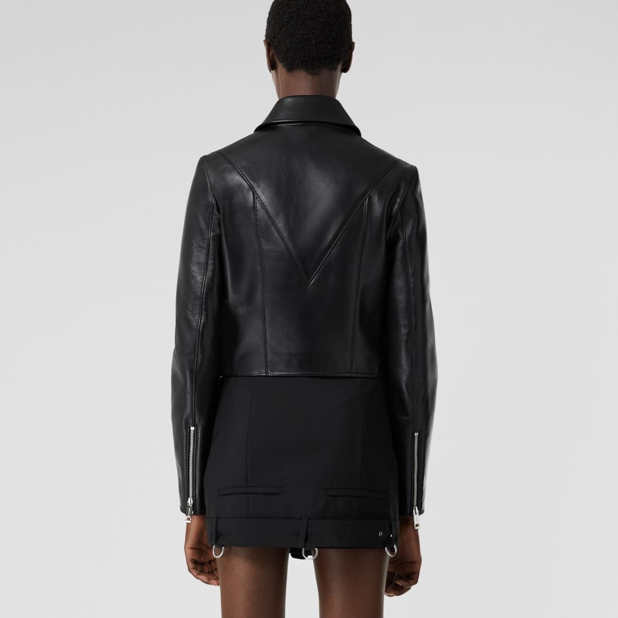 Lambskin Cropped Jacket - 3