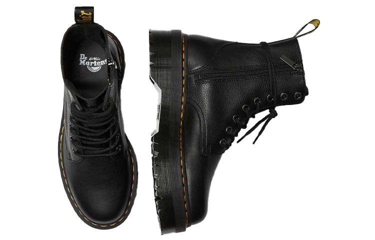 Dr. Martens Jadon Pisa Genuine Leather Boots Black 26378001 - 3