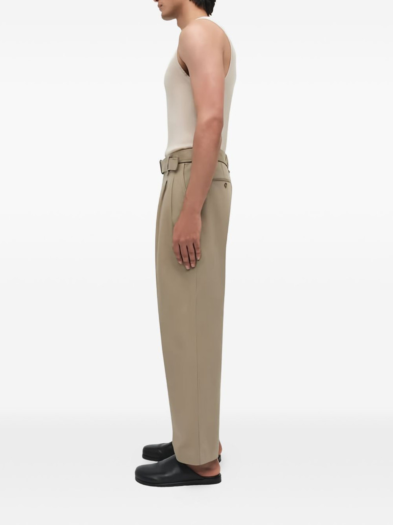 SIMKHAI belted pleated trousers outlook