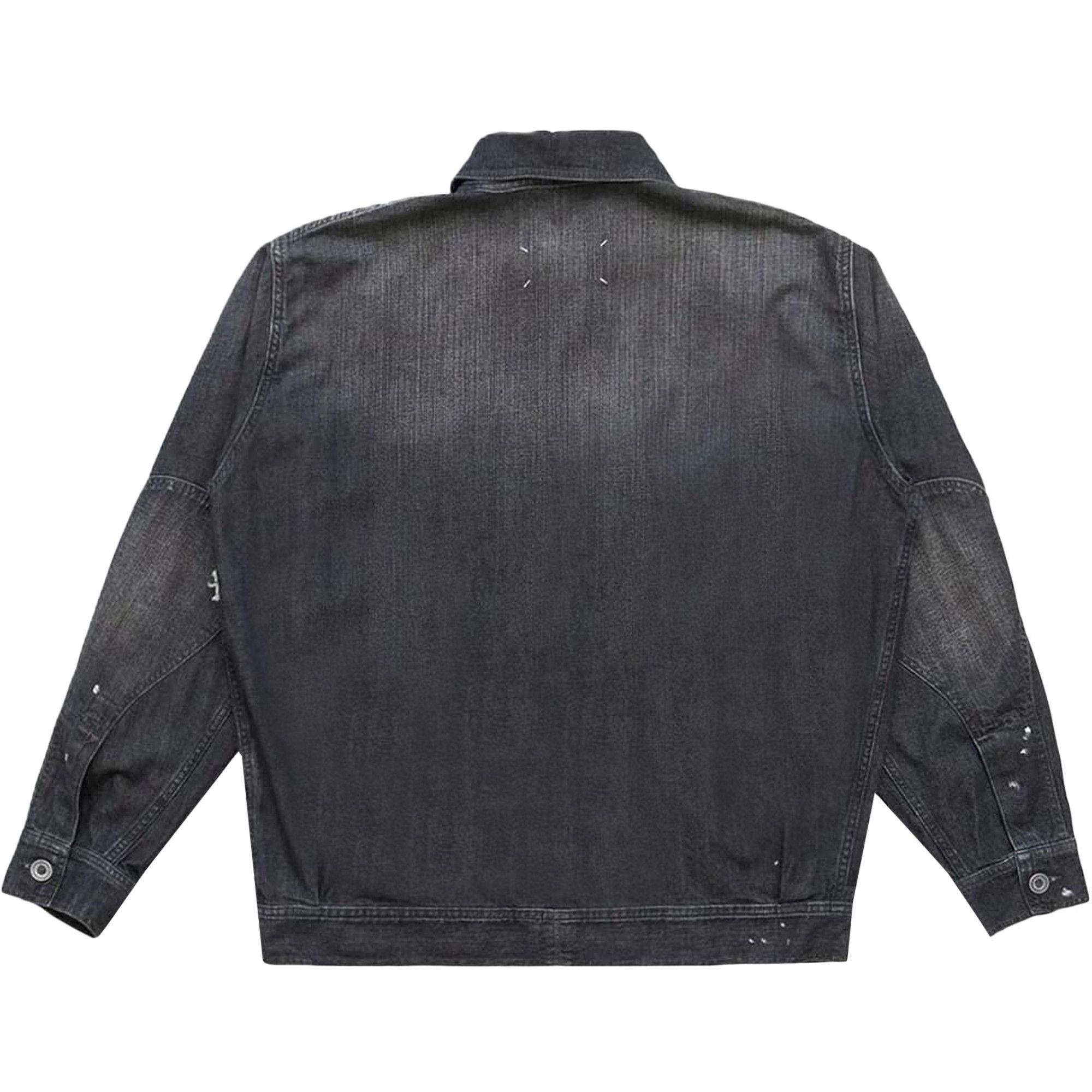 Maison Margiela Washed Trucker Denim Jacket 'Black' - 2