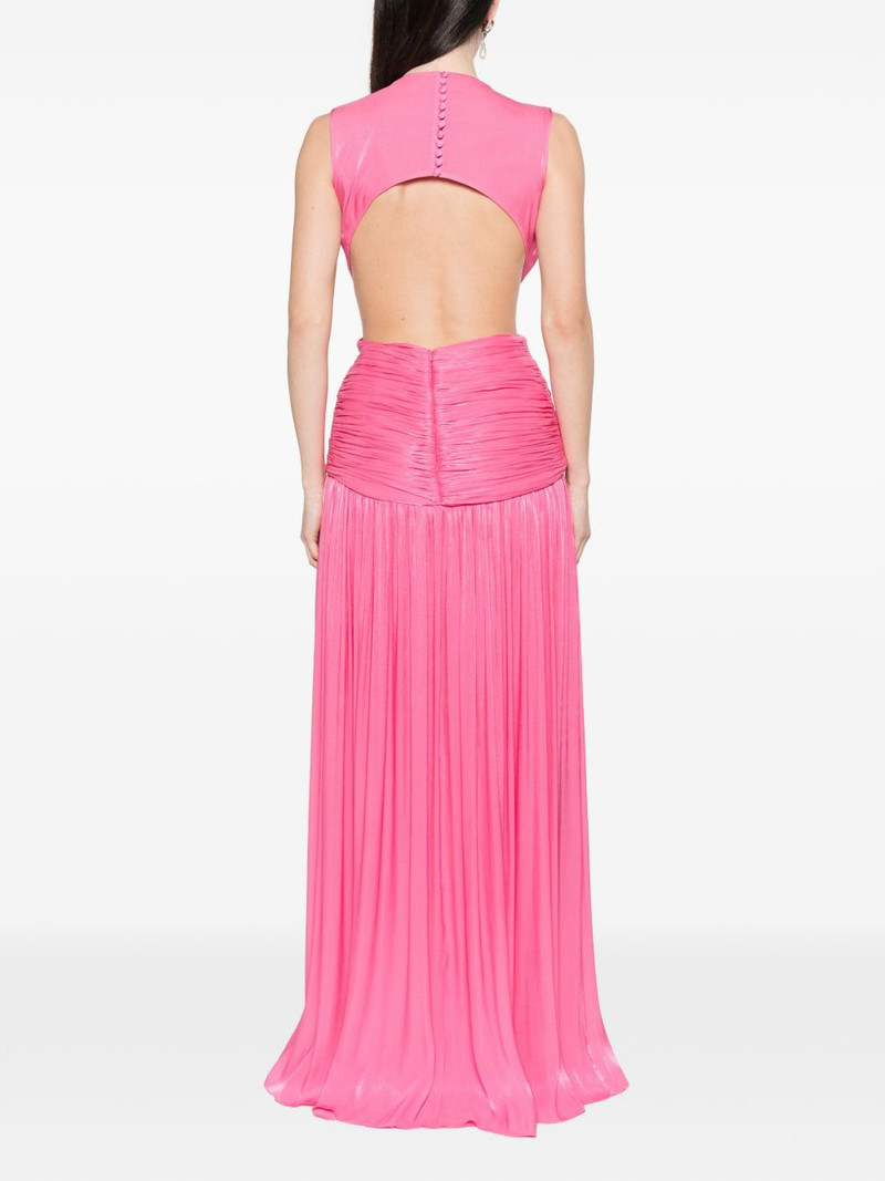 Silla cutout-detail V-neck maxi dress 4