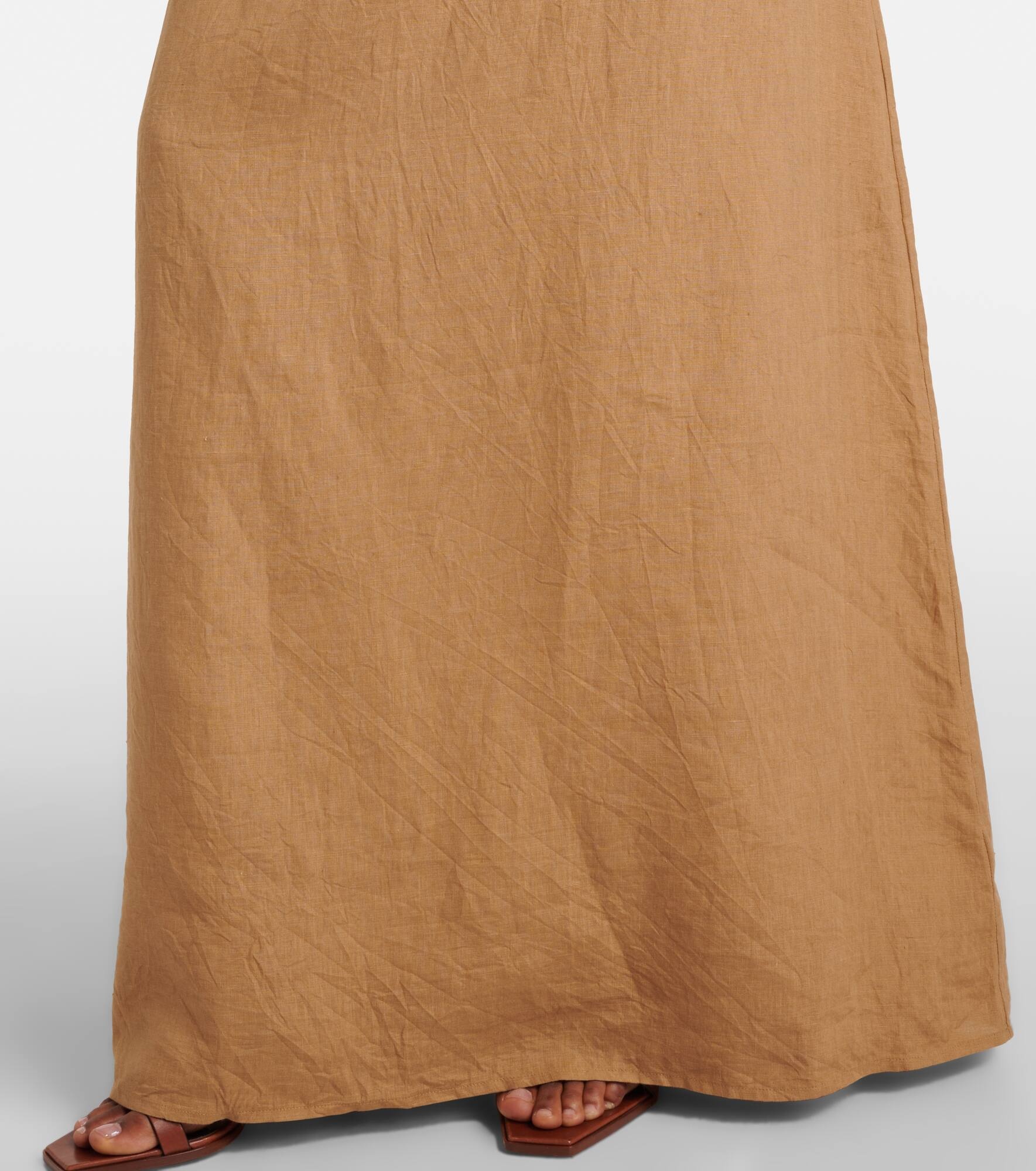 Lelia halterneck linen maxi dress - 6