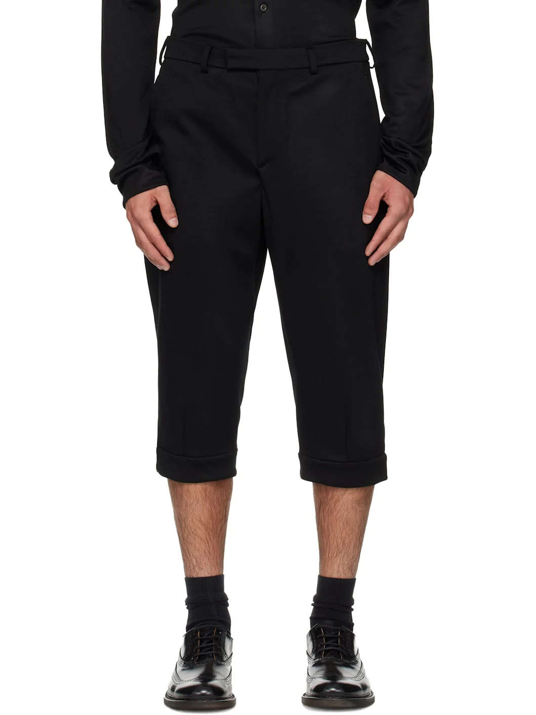 Black Knickerbocker Shorts - 1