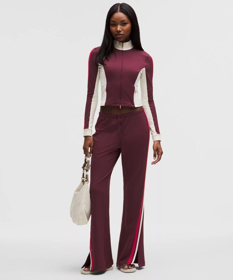 Striped Slim-Fit Mid-Rise Track Pant 1