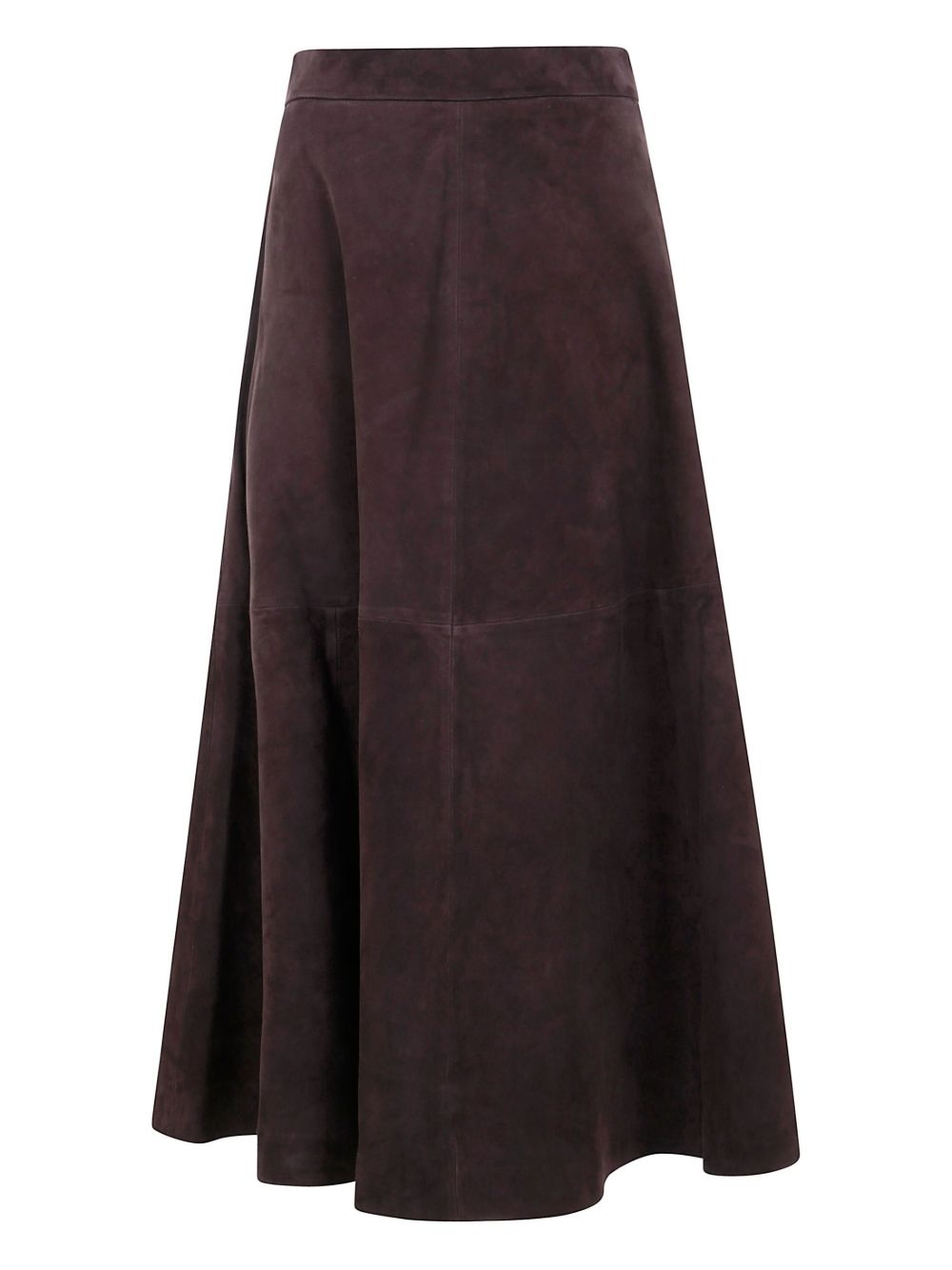 A-line suede midi skirt - 2