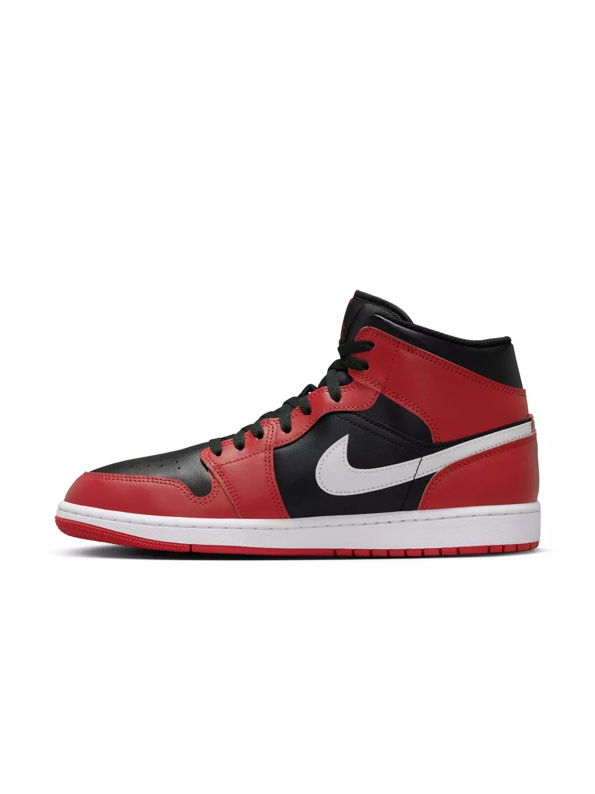 1 Mid "Black/White/Gym Red" Men's Shoe - 4