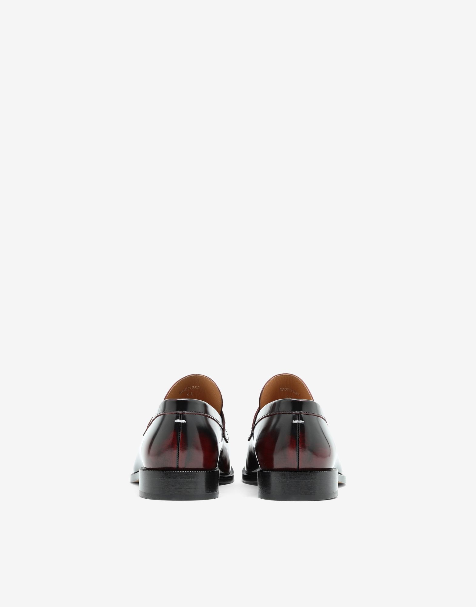 Tabi brushed leather loafers - 3