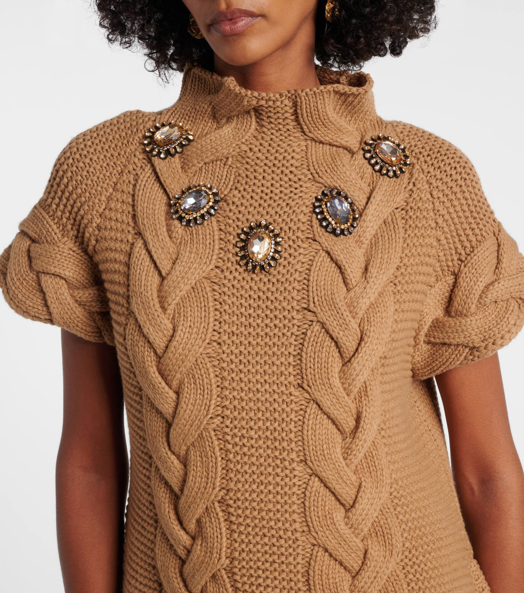 Portrait embellished sweater - 4
