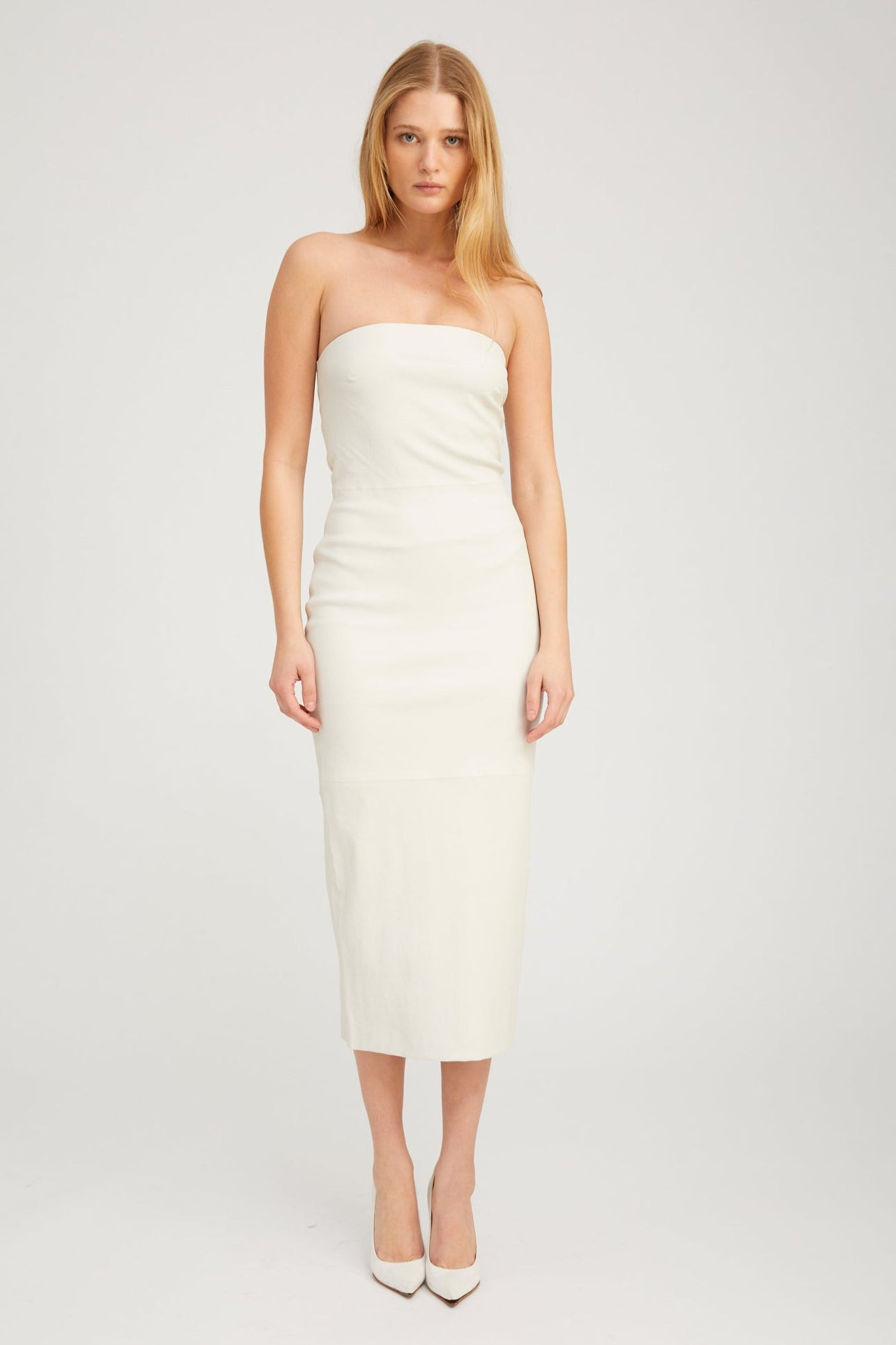 SHELL LEATHER TUBE DRESS - 2