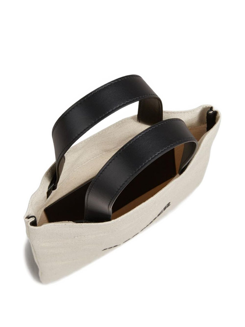 logo-printed leather-handles tote bag 3