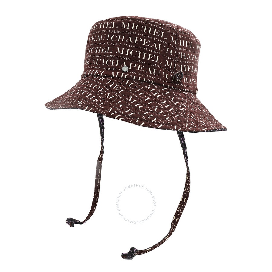 Maison Michel Ladies Multi Angele Logo-Print Bucket Hat - 4