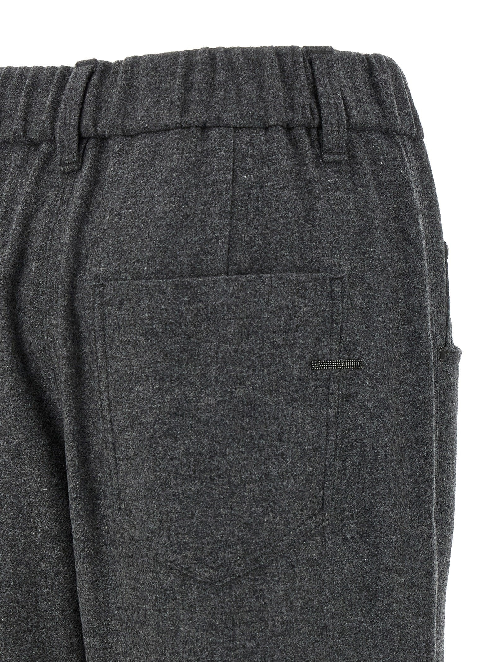Wool And Cashmere Pants Gray - 4