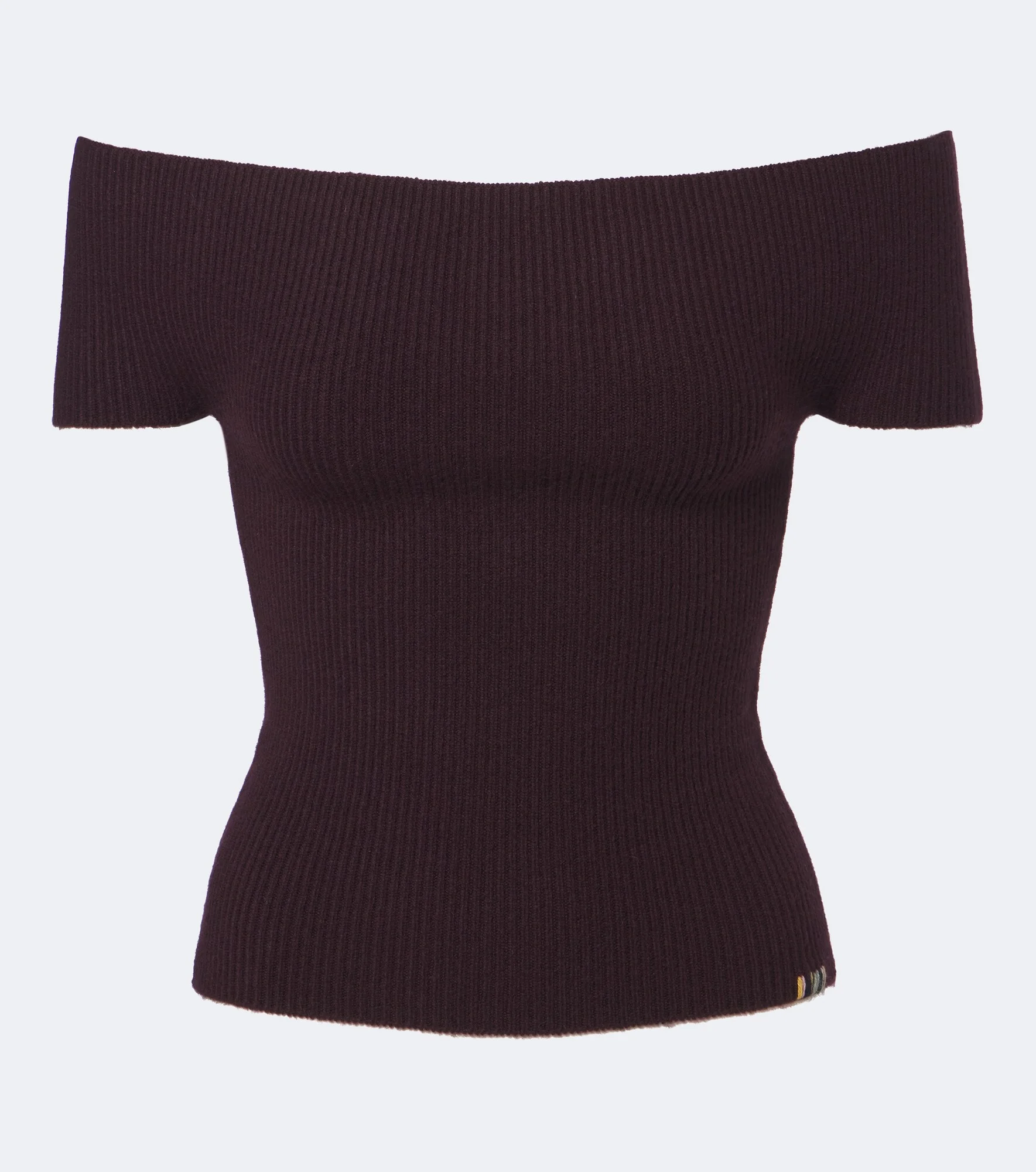 N°381 Libra cashmere-blend off-shoulder top - 1