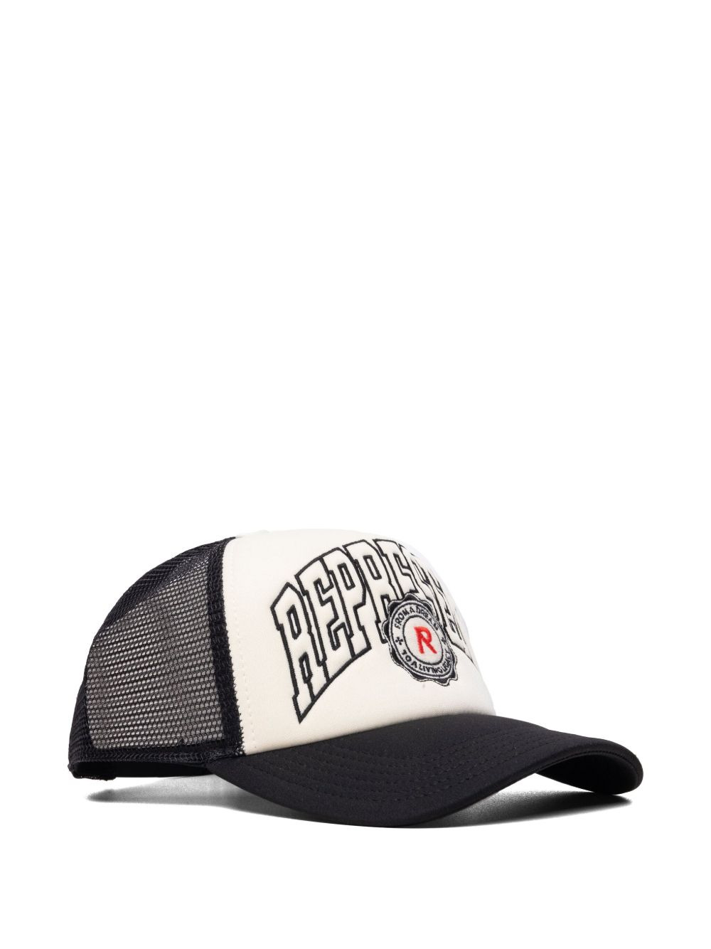embroidered mesh cap hat - 3