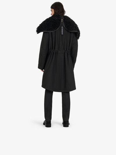Givenchy HOODED PARKA IN SHEEP LINING outlook