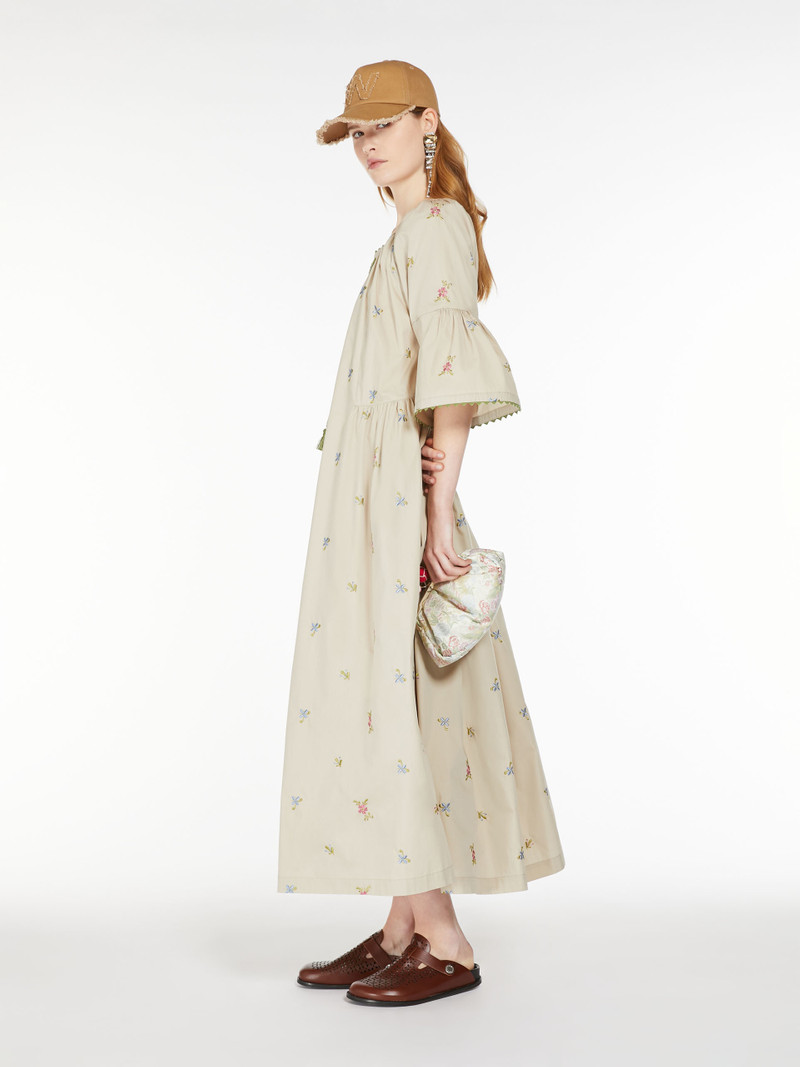WEEKEND Max Mara TASO Embroidered poplin dress outlook