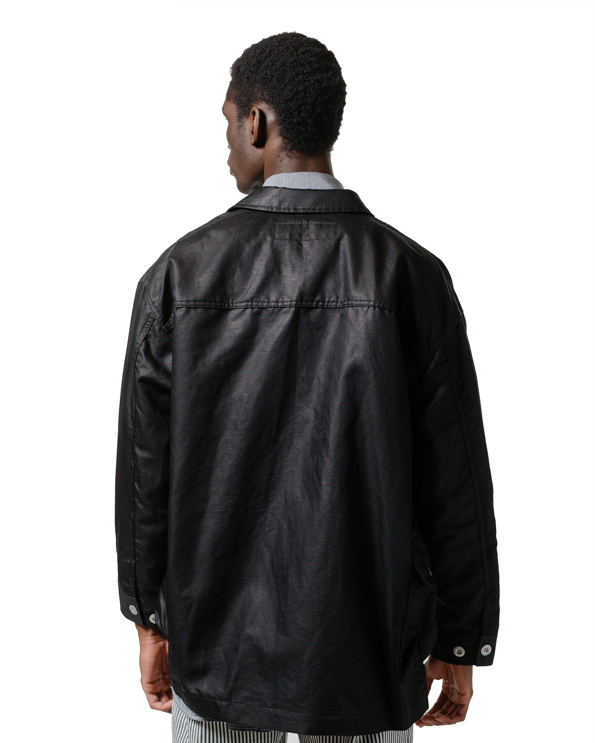 Multi Pocket Chore Jacket Black - 3