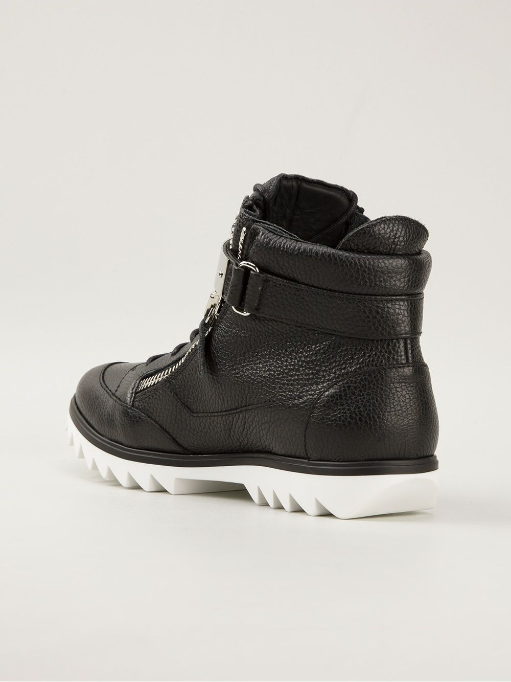 zip detailed biker boots - 3