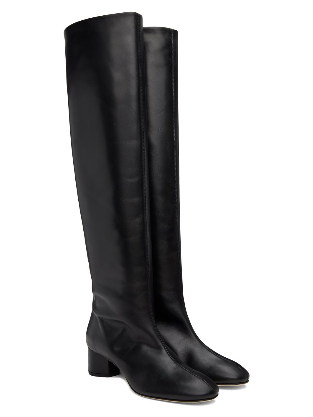 Black Willa Over-Knee Boots - 4