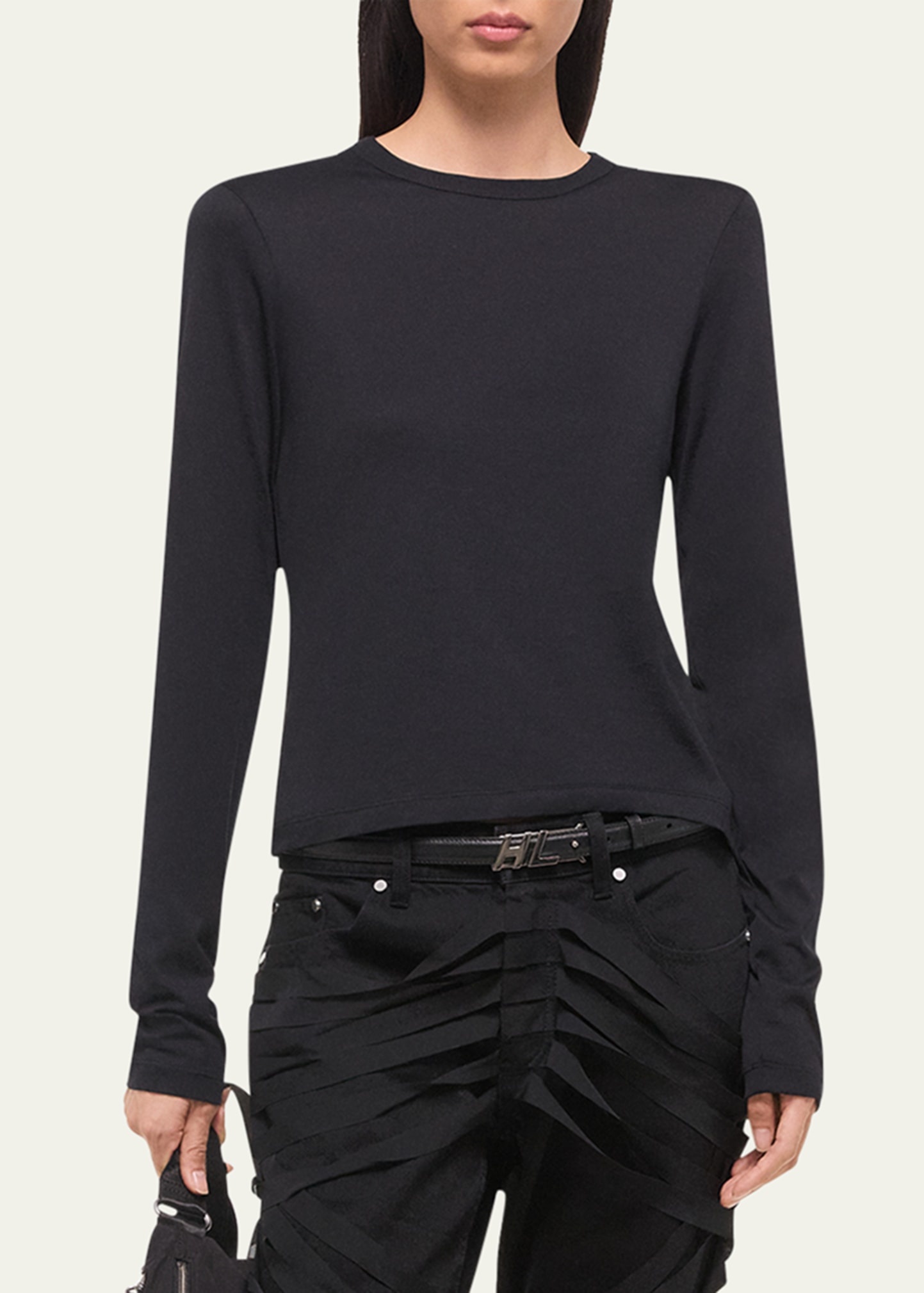 Slim Long-Sleeve Logo Tee - 4