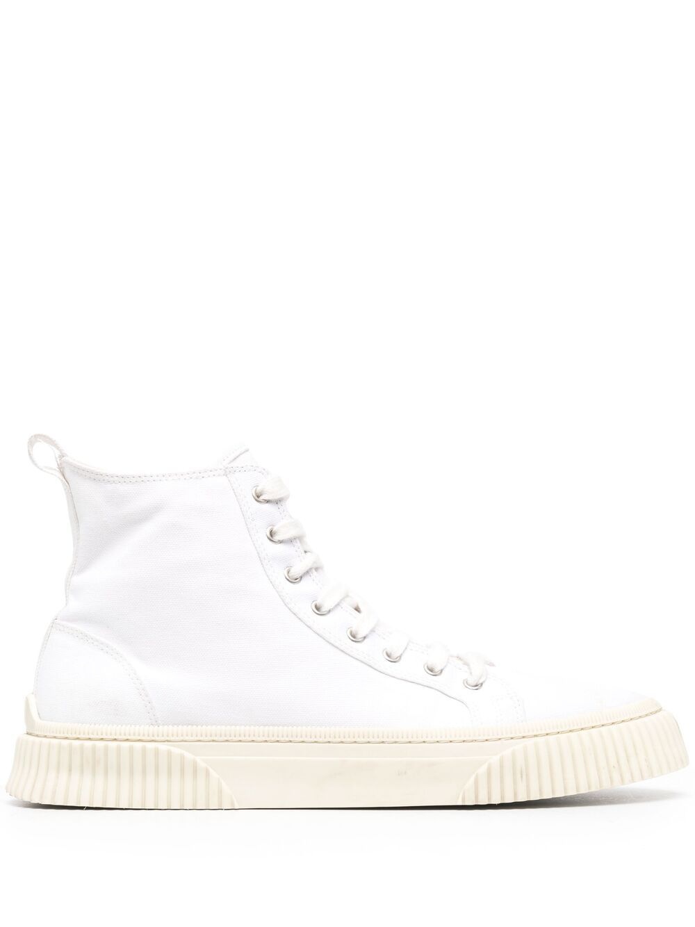 tonal-stitching high-top sneakers - 1