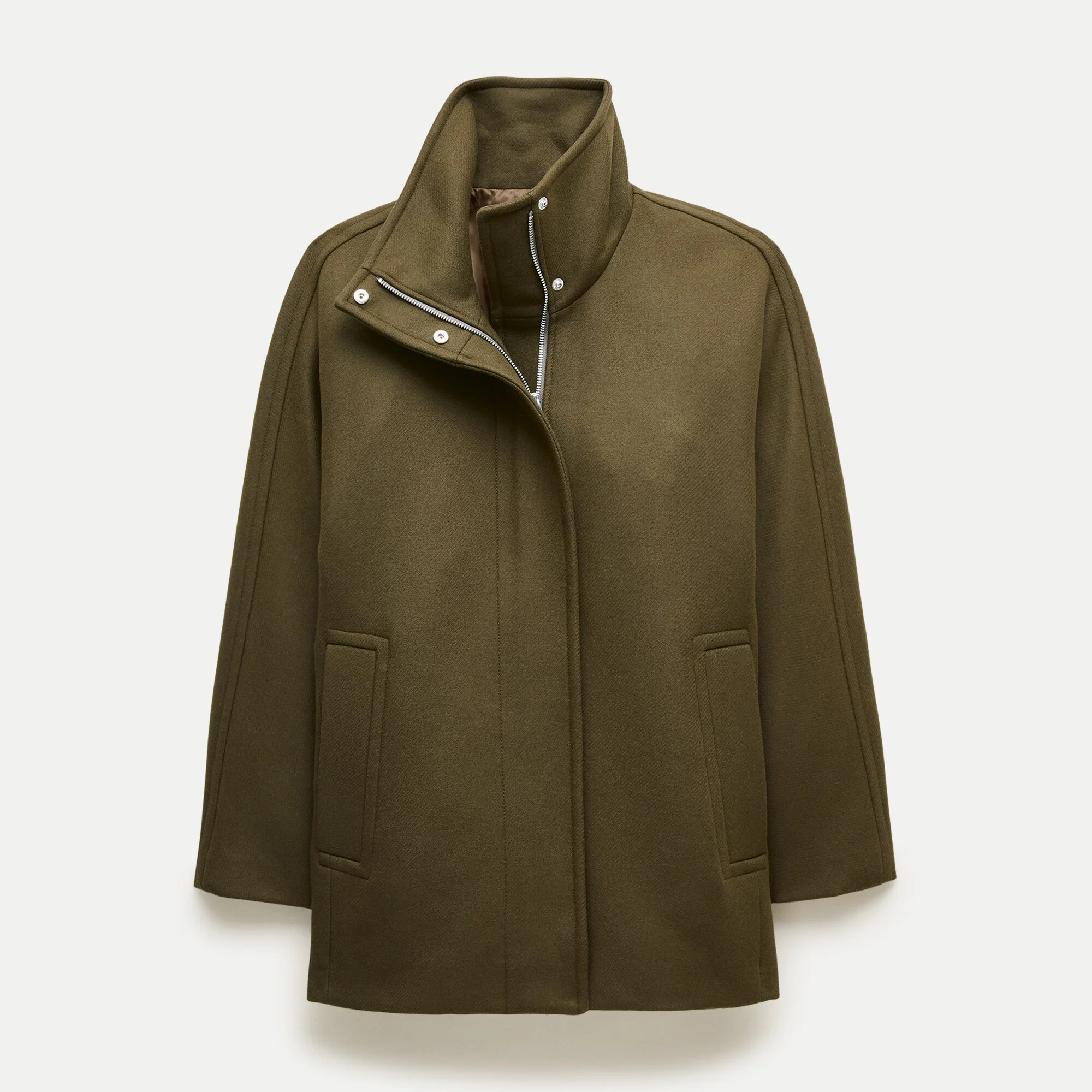 Luciana coat in wool-blend melton - 1
