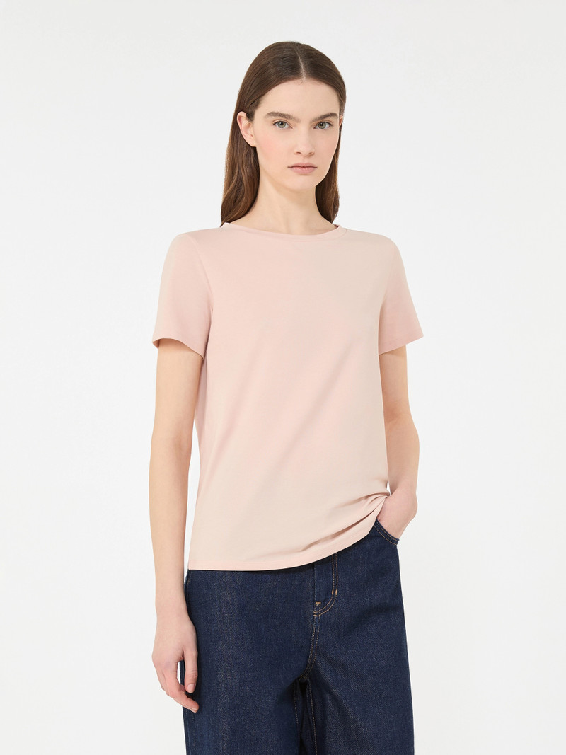 MULTIB Basic cotton jersey T-shirt - PINK 5