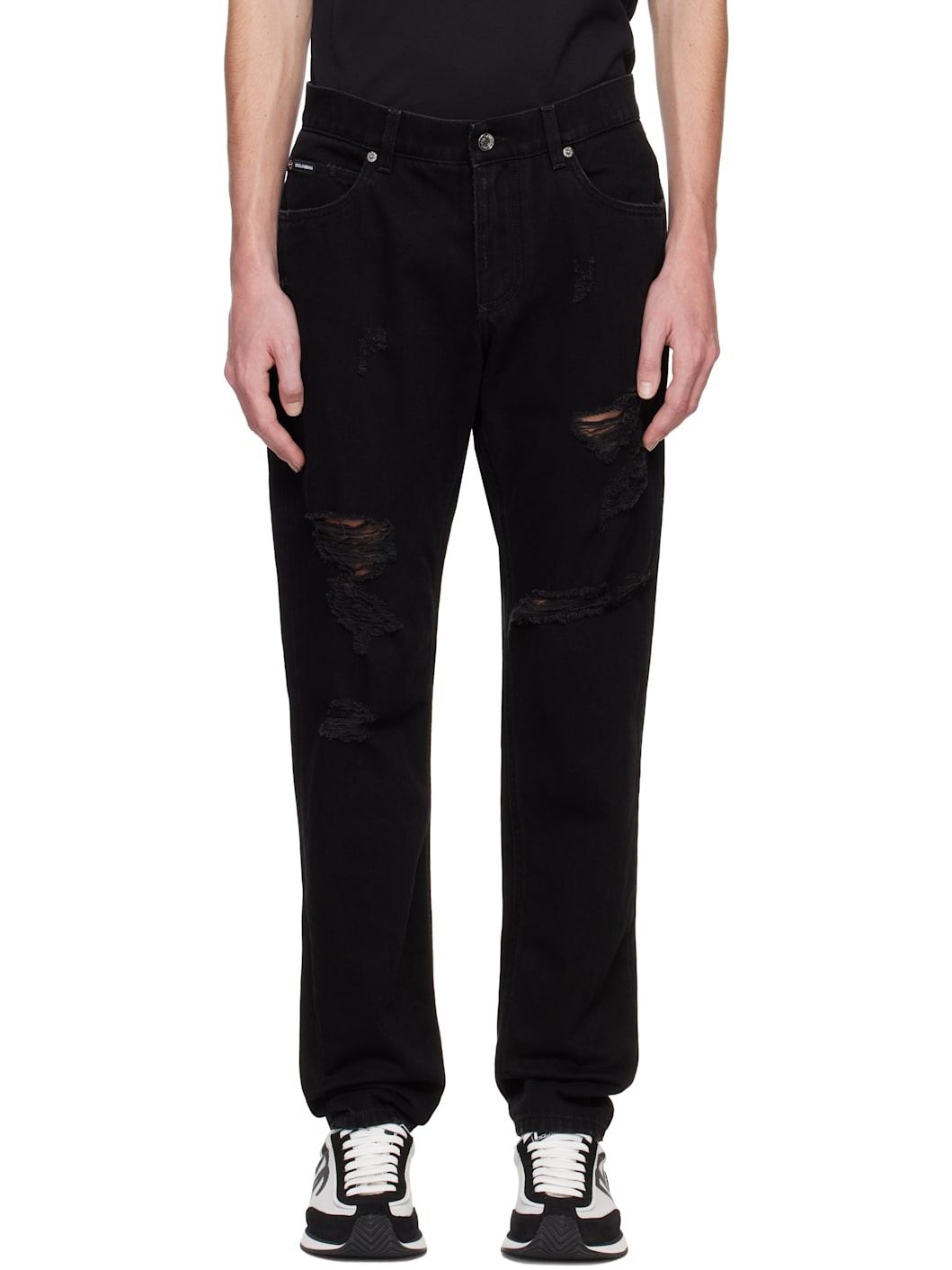 Black Regular Jeans - 1
