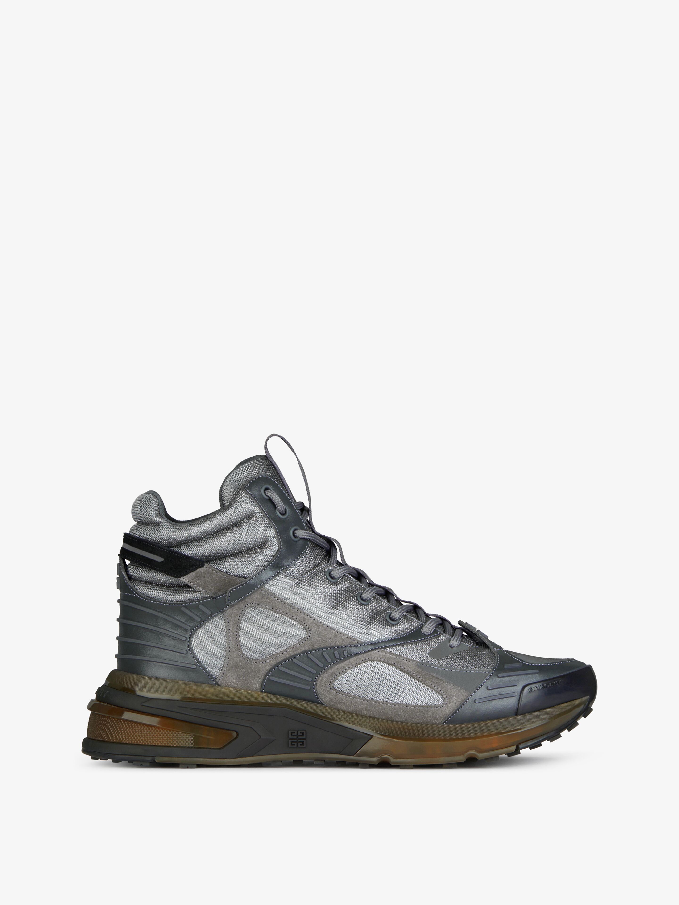 GIV 1 TR HIGH SNEAKERS IN MESH, SUEDE AND LEATHER - 1
