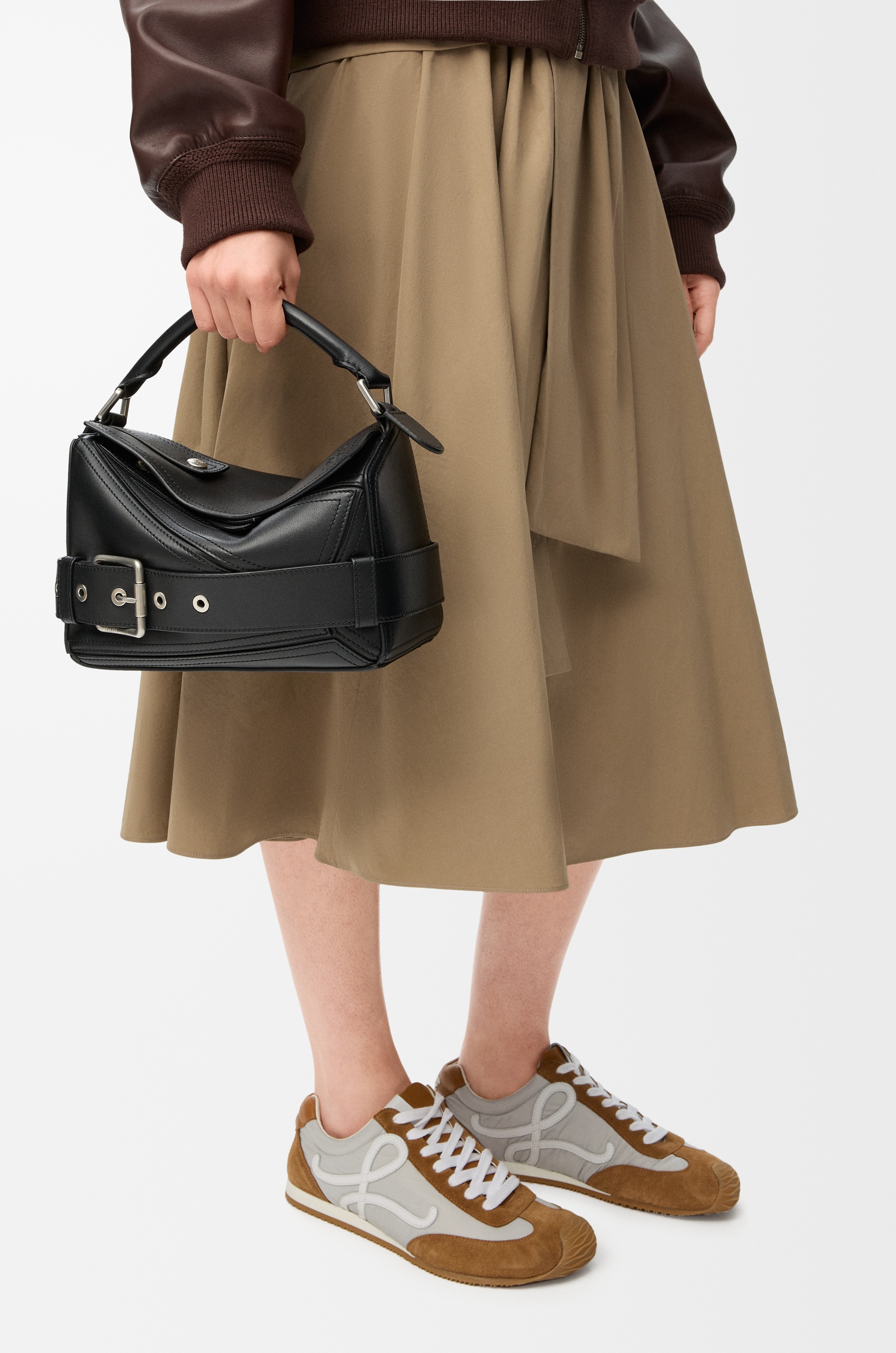 Small Puzzle Biker bag in shiny calfskin - 3