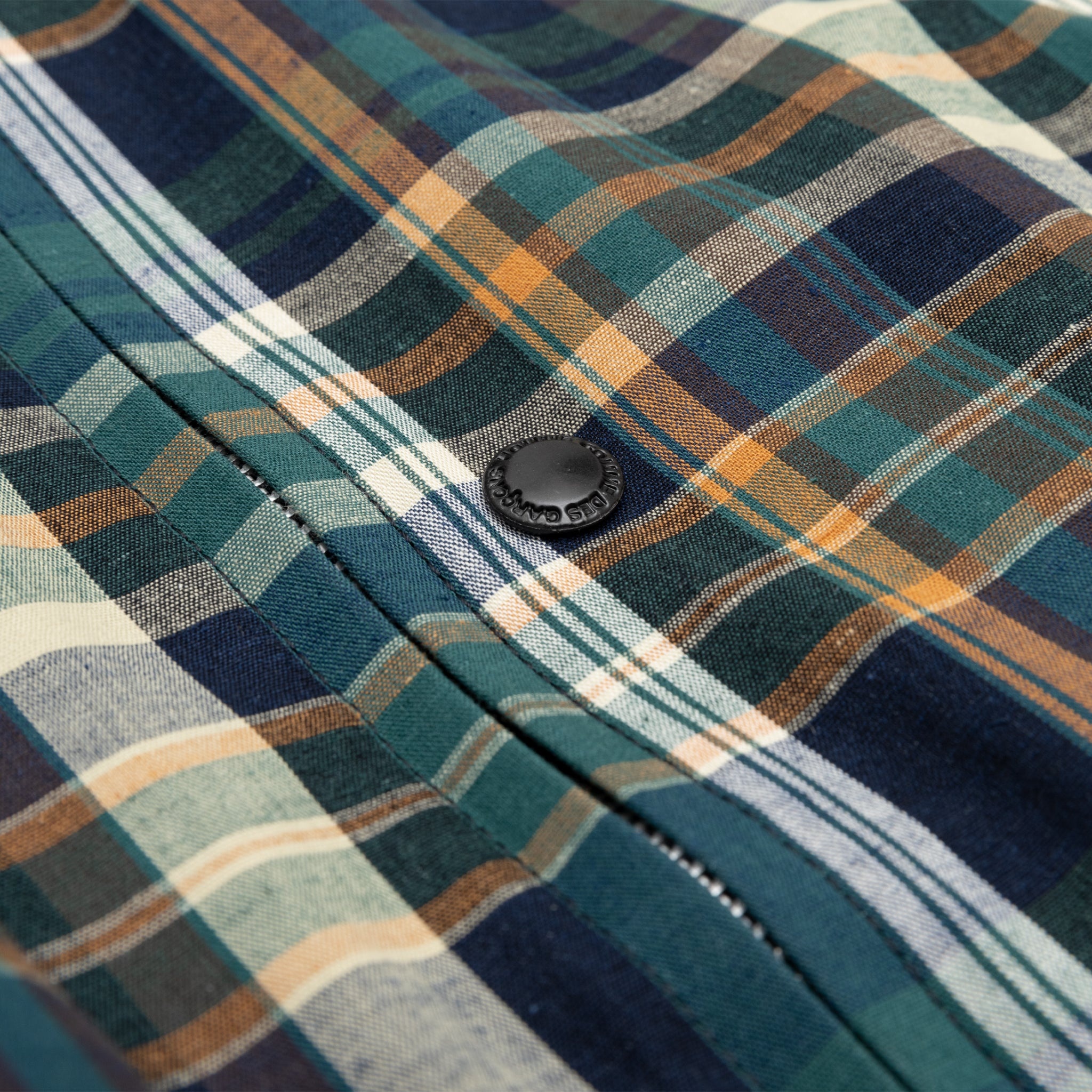 COTTON LINEN CHECK TRIPLE LAYER JACKET - 4