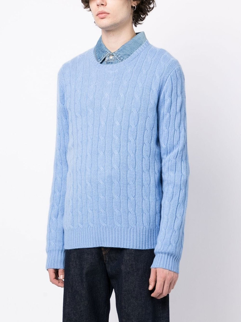 cable-knit cashmere jumper 3