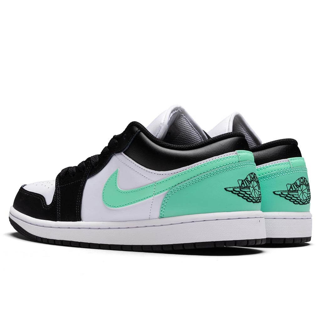 AIR JORDAN 1 LOW - WHITE/BLACK/GREEN GLOW - 3