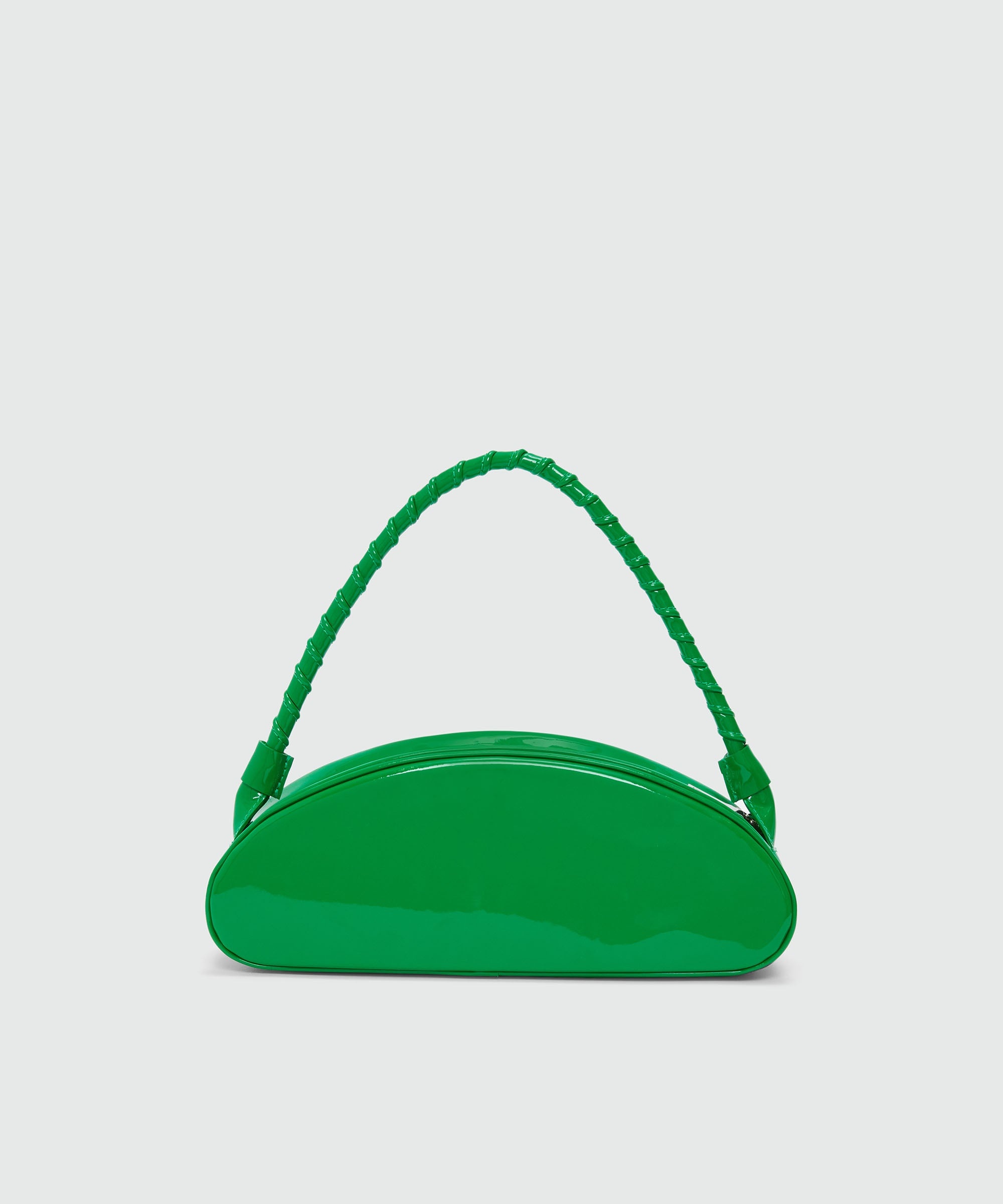 Green patent leather MSGM handbag - 2