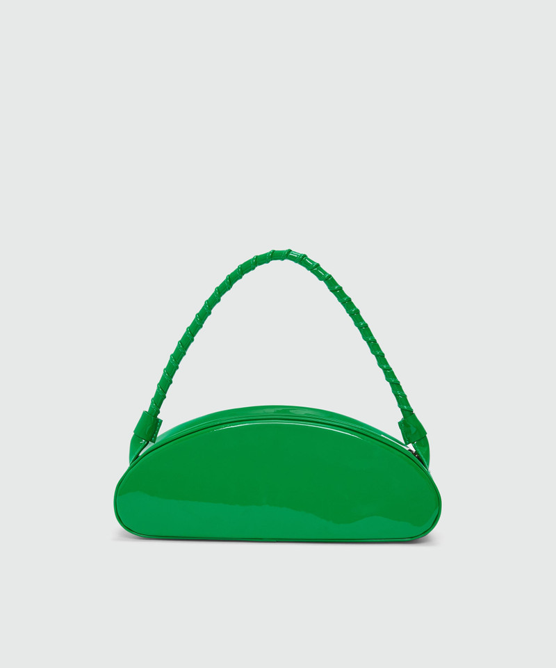 MSGM Green patent leather MSGM handbag outlook