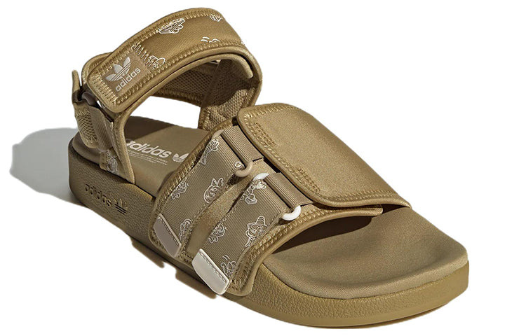 adidas originals Adilette Sandal 4.0 Casual Sports Khaki Unisex Sandals HP9114 - 3