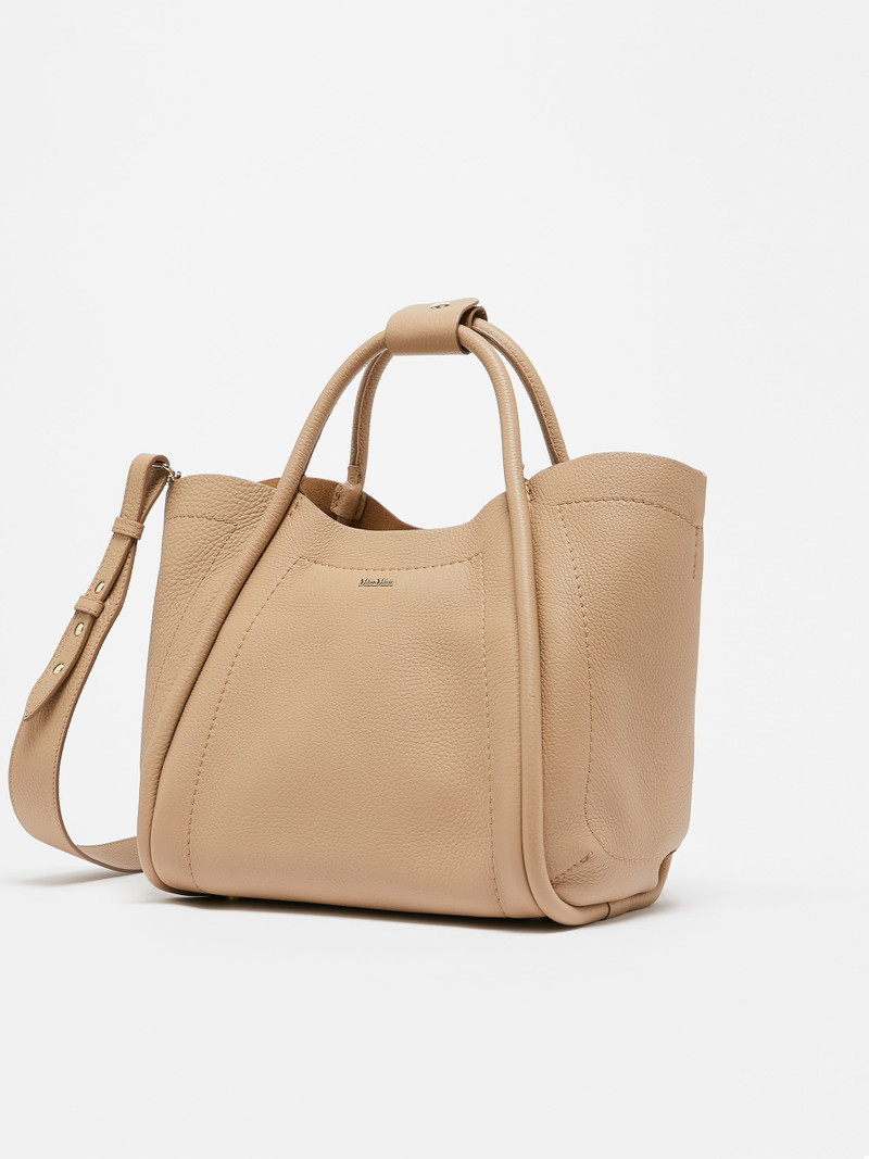 Max Mara MARINESDRUMMED Leather bag outlook
