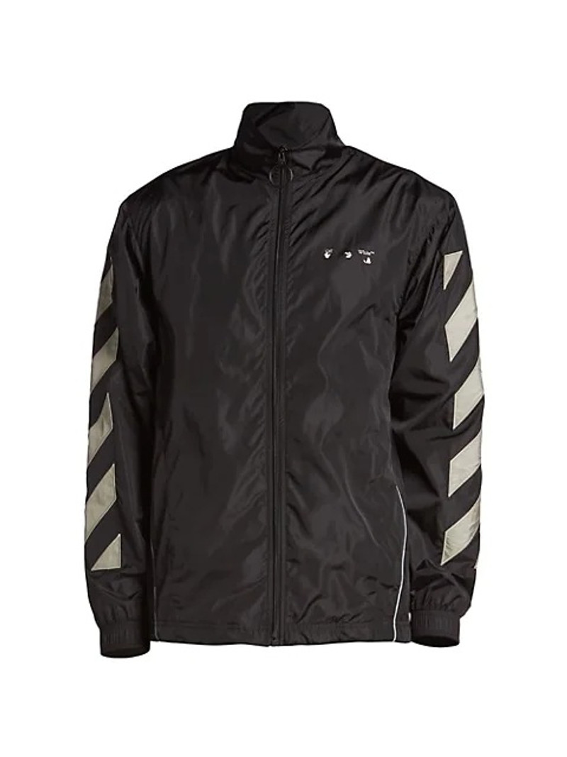 Nylon Logo Track Jacket - 1