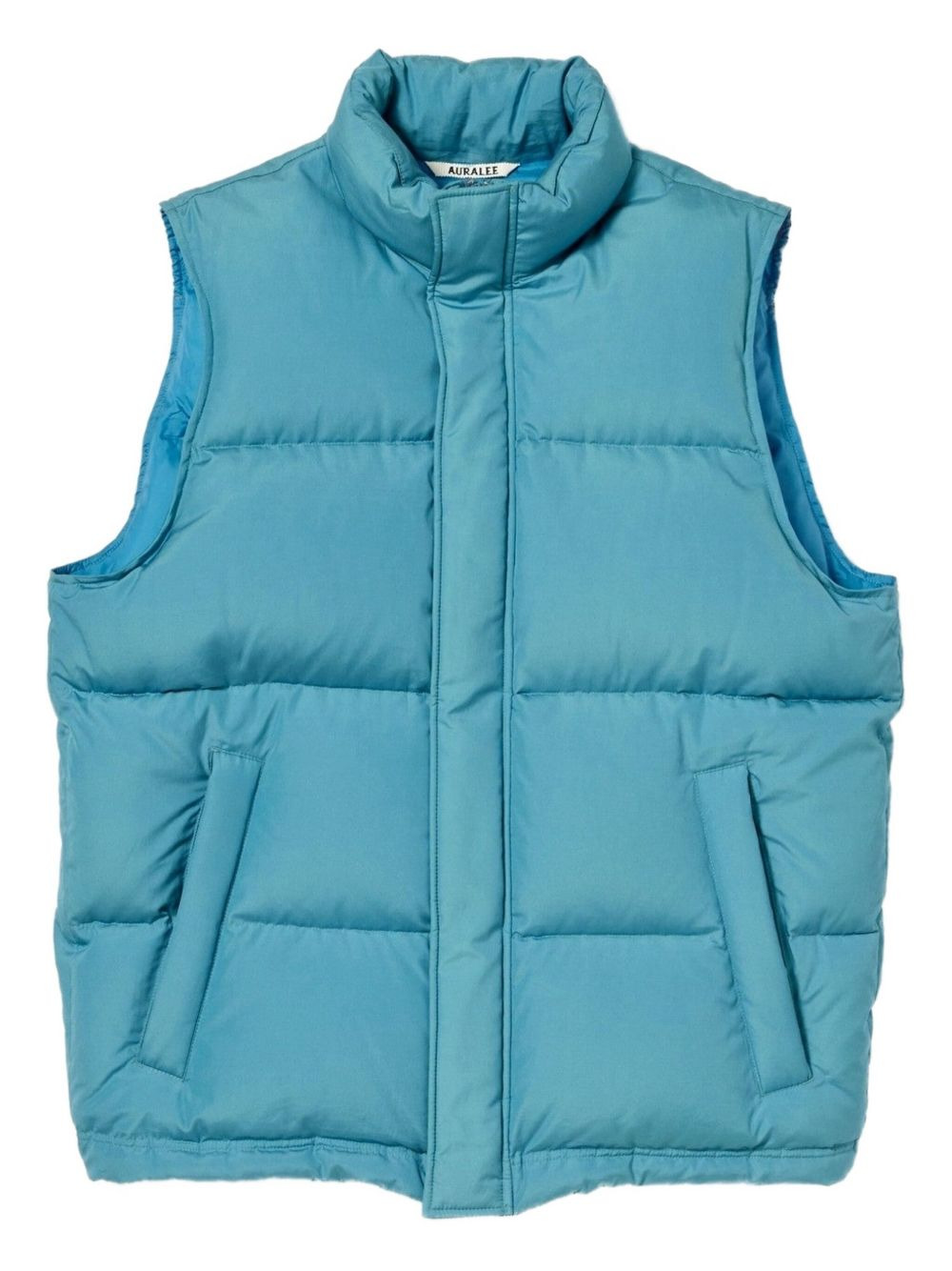 high-neck quilted vest - 1