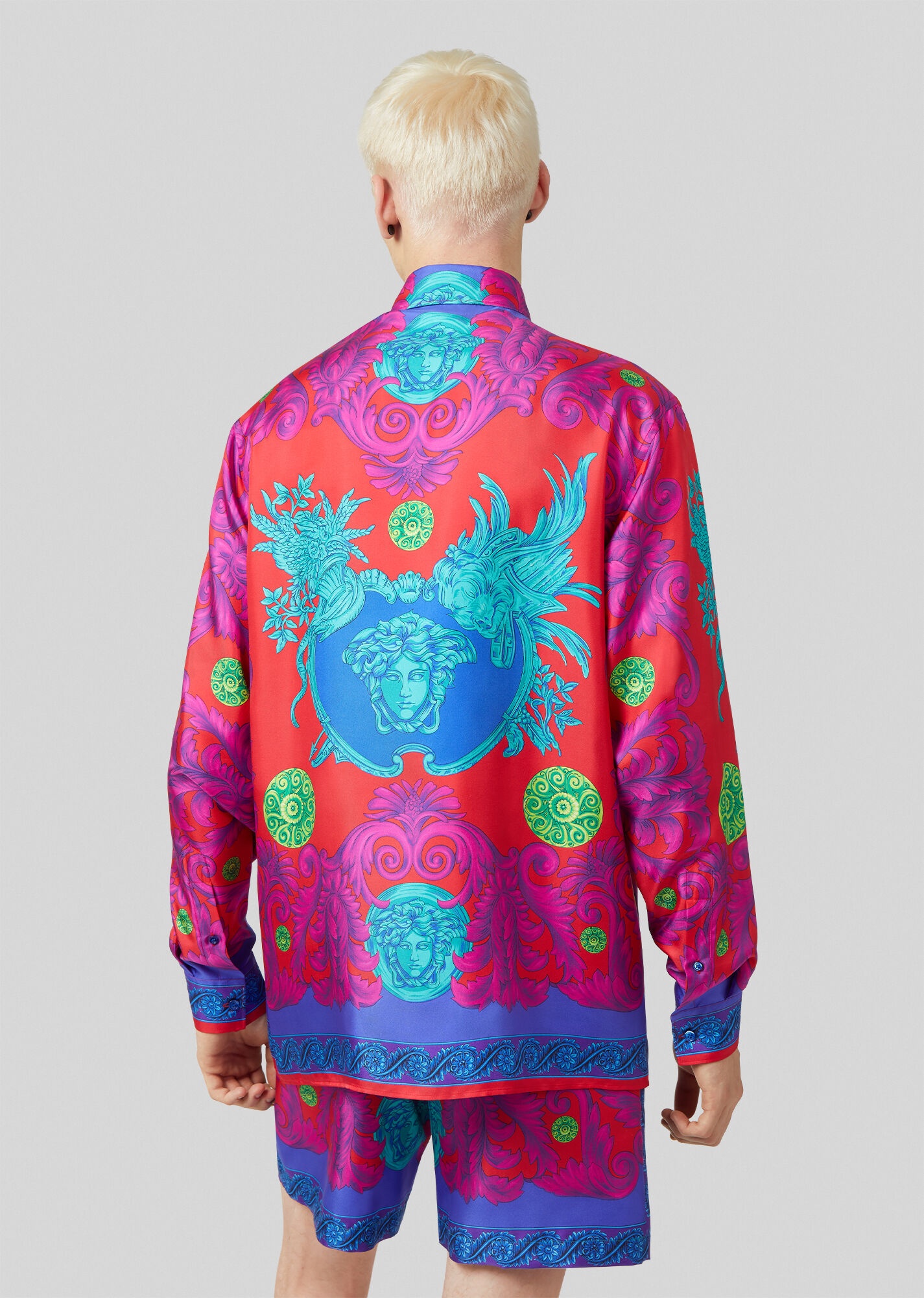 Medusa Trionfo Print Silk Shirt - 3