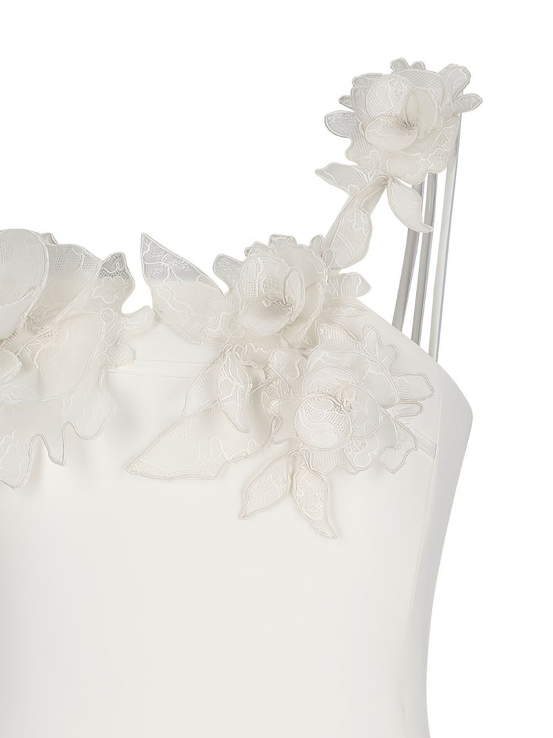flower-embroidered mini dress 3