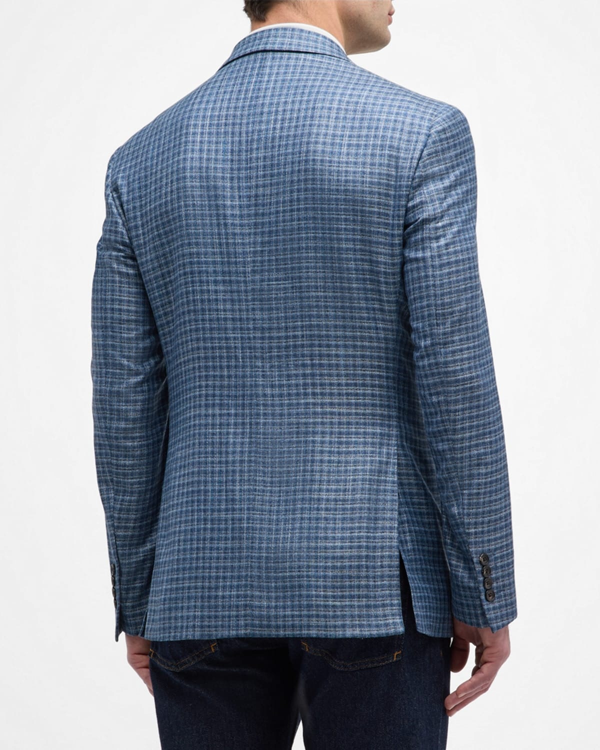 Men's Check Sport Coat - 5