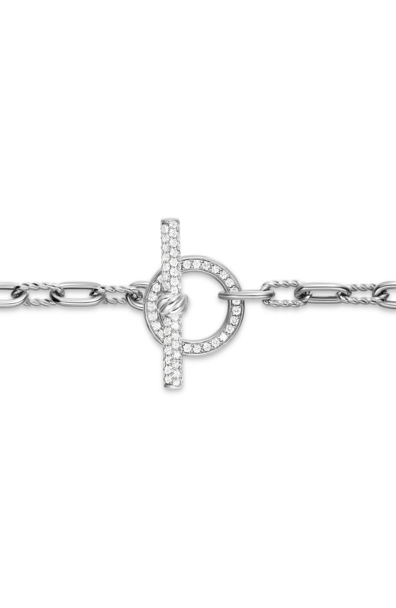 David Yurman DY Madison® Toggle Chain Bracelet in Sterling Silver with Diamonds at Nordstrom - 4
