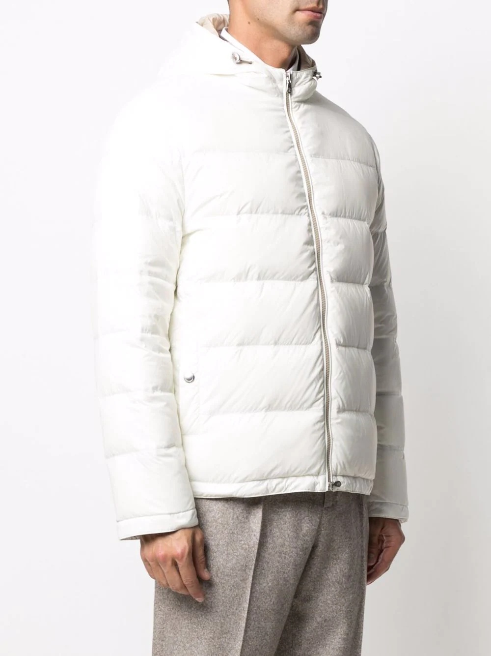 hooded padded down jacket - 3