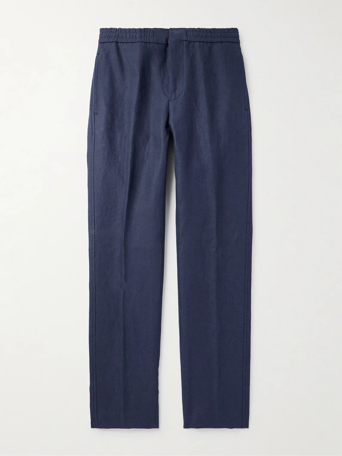 Tapered Linen Trousers - 1
