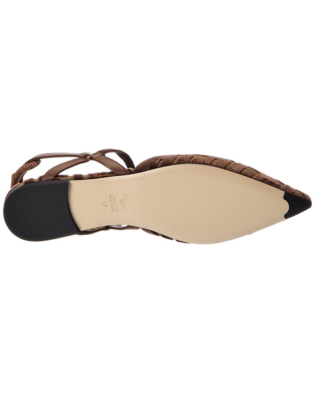 FENDI Colibri Lite FF Jacquard Velvet Flat - 4