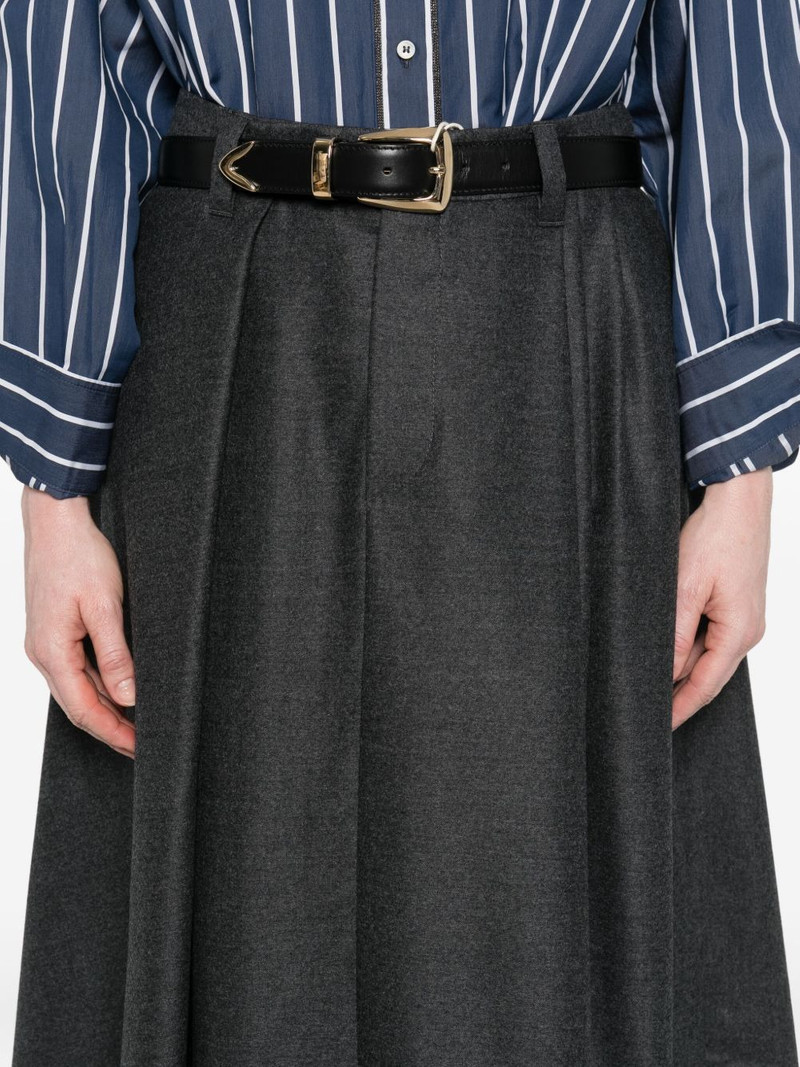 pleated asymmetric skirt 5