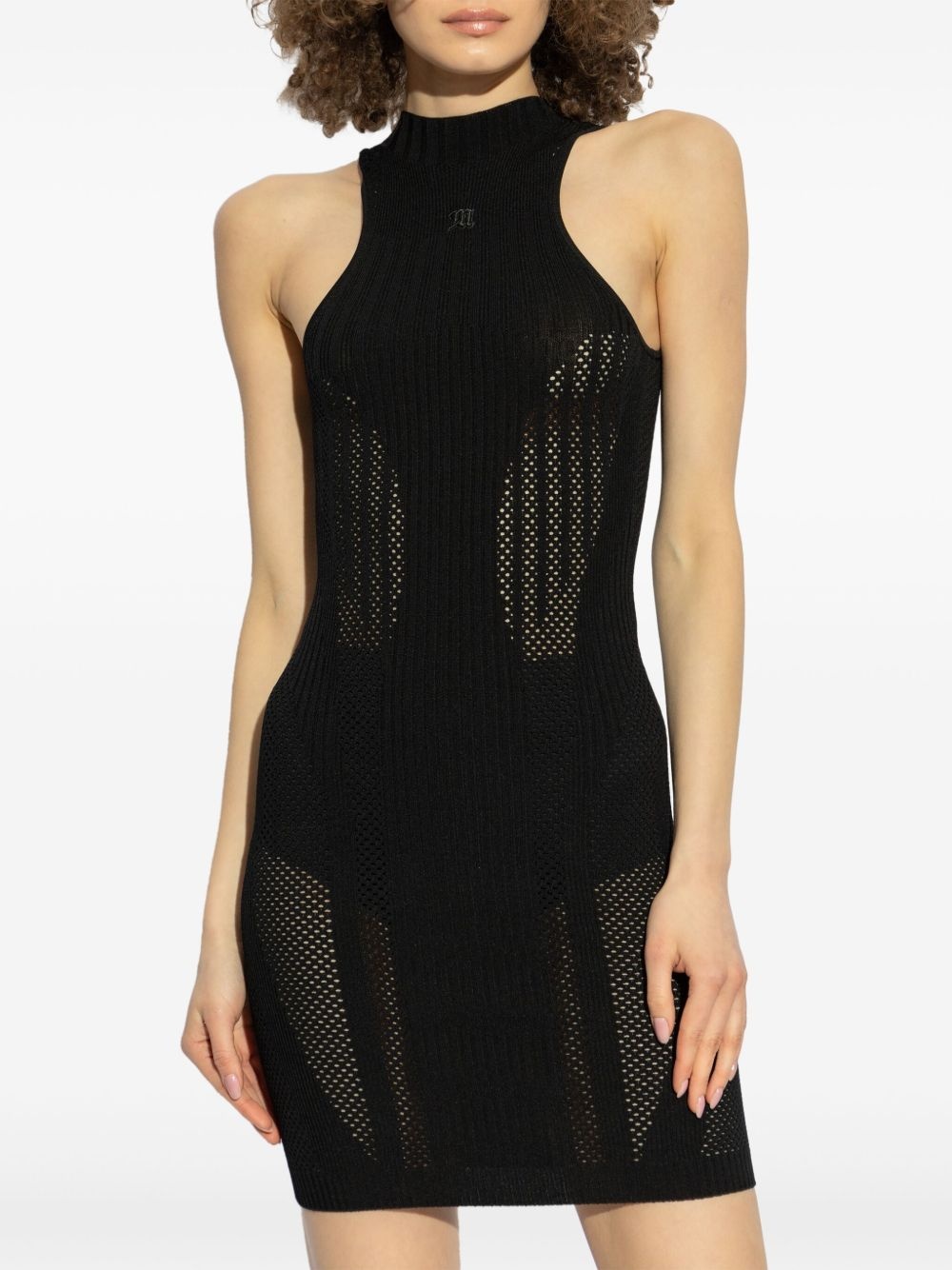 panelled mini dress - 3