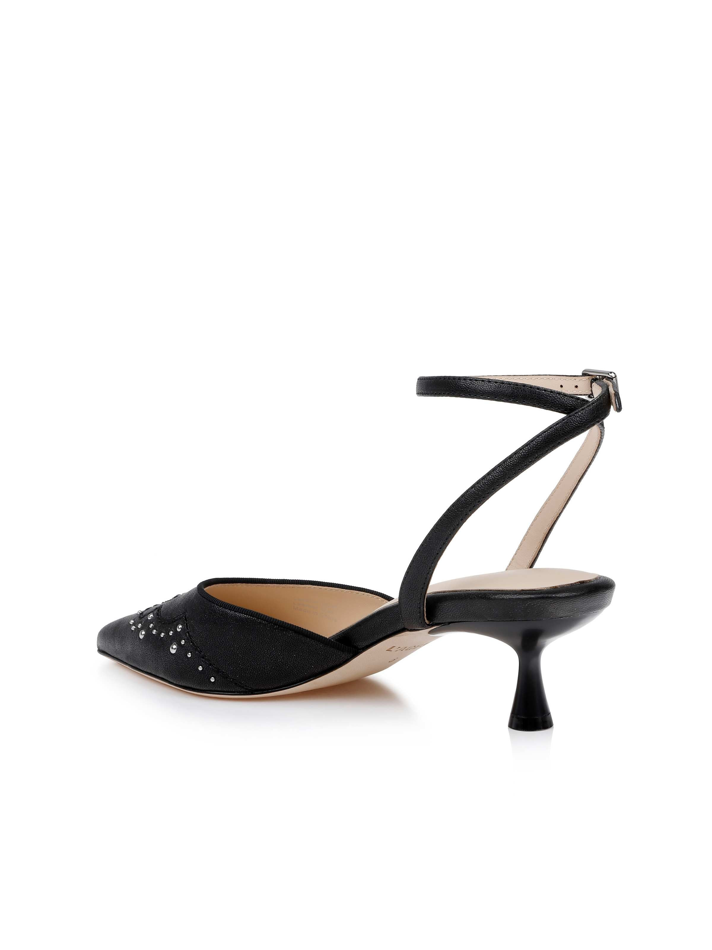 Liana Leather Kitten-Heel Mule - 3